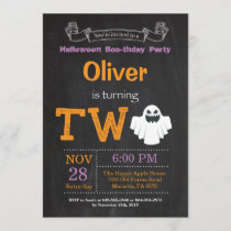 2nd Birthday Halloween Party Invitation