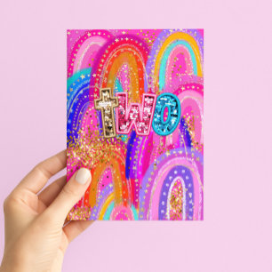 2nd Birthday Happy Birthday Girls Card