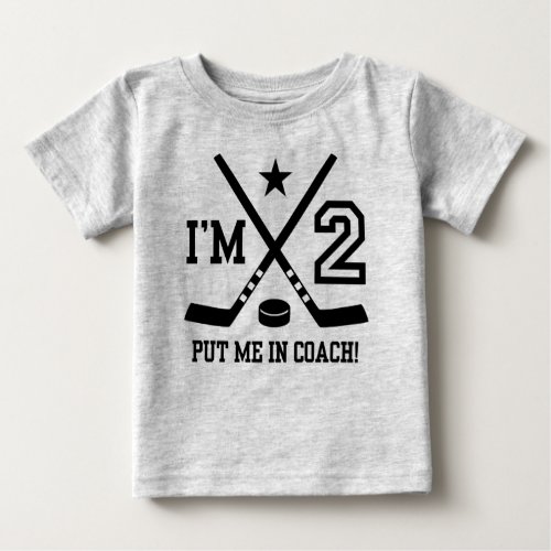 2nd Birthday Hockey Baby T_Shirt