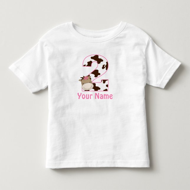 2nd Birthday Horse Girls Personalized Shirt (Front)
