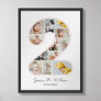2nd Birthday Number 2 Photo Collage Baby Nursery Poster