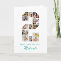 2nd Birthday Number 2 Photo Collage Personalized