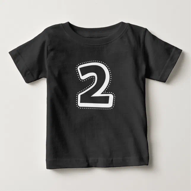 2nd Birthday Number Shirt | Zazzle