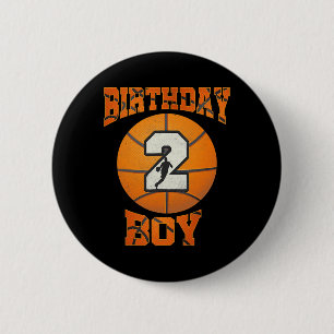 2nd Birthday Outfit Boy Basketball Second 2 Year O Button