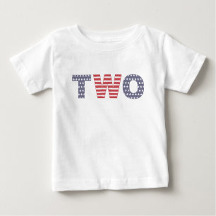 2nd Birthday Party Clothes Photo Prop, 4th Of July Baby T-Shirt