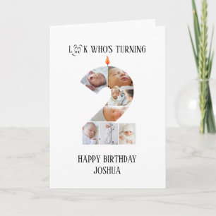2nd Birthday Photo Card