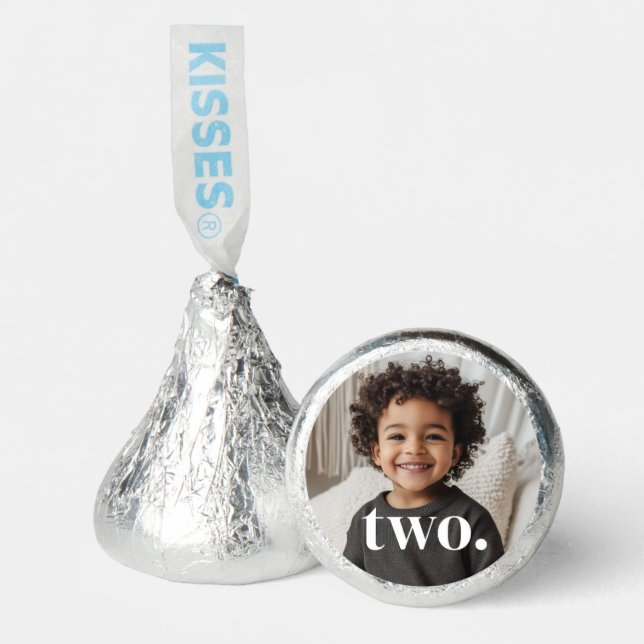 2nd Birthday Photo - two Hershey®'s Kisses® (Front)