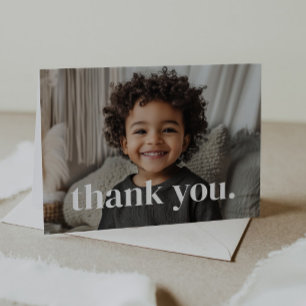 2nd Birthday Photo - two Thank You Card