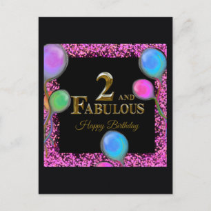 2nd Birthday Postcard