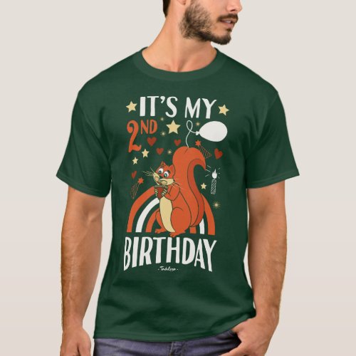 2nd Birthday Squirrel T_Shirt