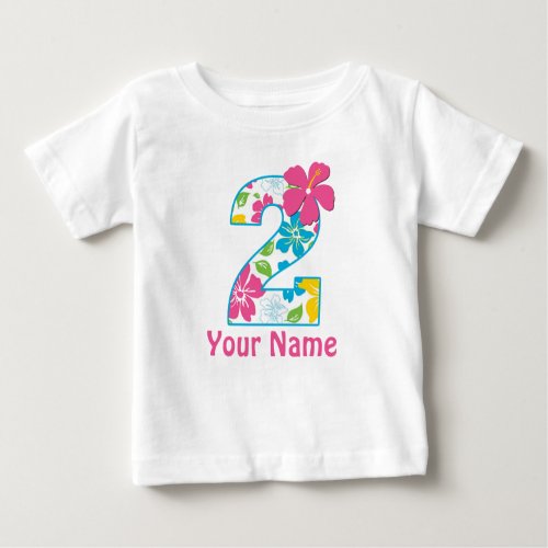2nd Birthday Tropical Personalized Shirt