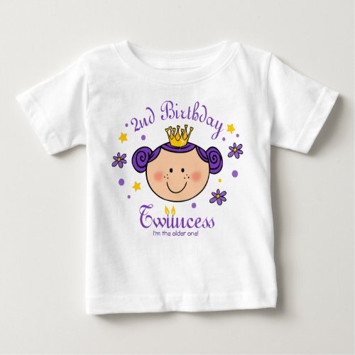 2nd Birthday Twincess Personalized Shirt