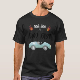 2nd Birthday Two Fast Race Car Second Bday Party F T-Shirt