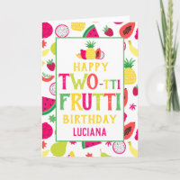 2nd Birthday Two-tti Frutti Fruit Birthday Party
