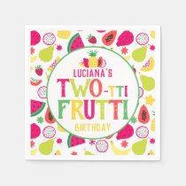 2nd Birthday Two-tti Frutti Fruit Birthday Party Napkins
