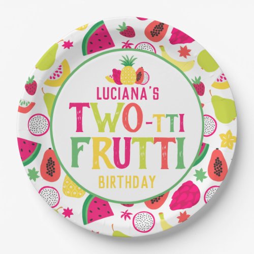 2nd Birthday Two_tti Frutti Fruit Birthday Party Paper Plates