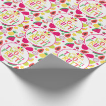 2nd Birthday Two-tti Frutti Fruit Birthday Party Wrapping Paper