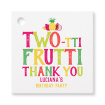 2nd Birthday Two-tti Frutti Fruit Thank You Favor Tags
