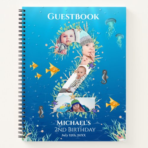 2nd Birthday Under The Sea Photo Guest Book