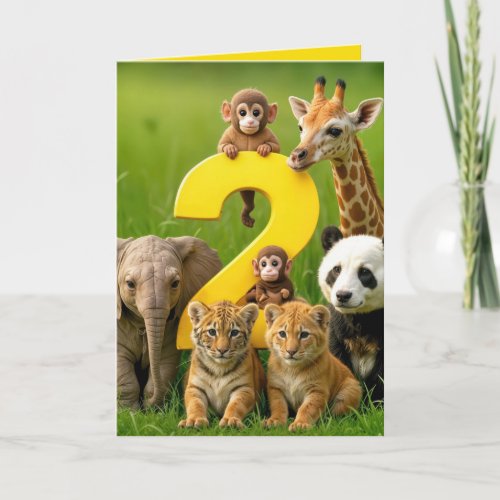 2nd Birthday Wildlife Animal Babies