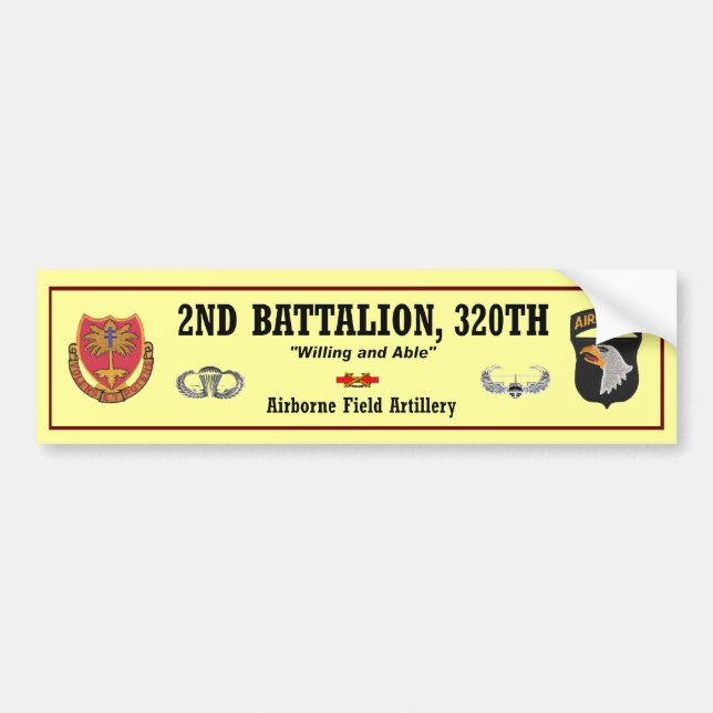2nd Bn, 320th FA Bumper.Sticker Bumper Sticker (Front)