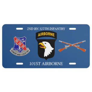 2ND BN 327TH INFANTRY 101ST AIRBORNE LICENSE PLATE