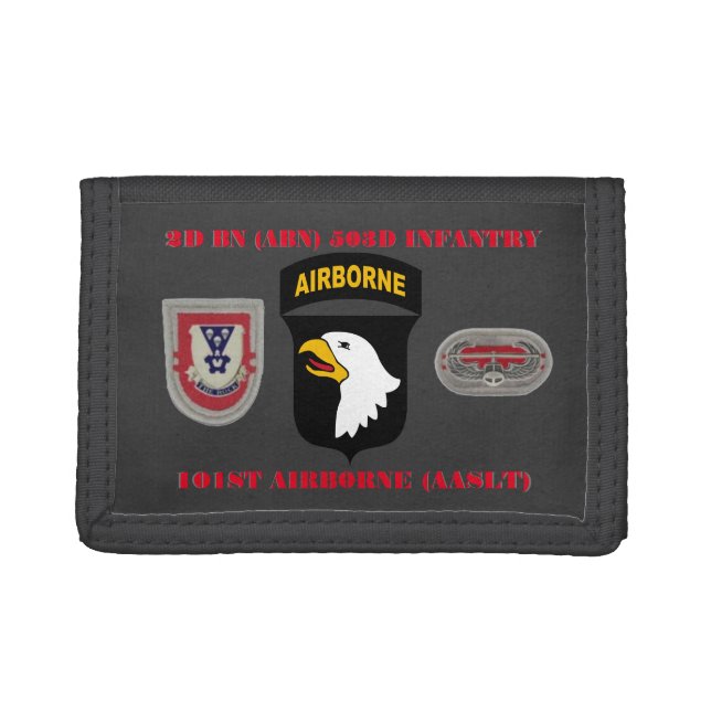 2ND BN (ABN) 503D INFANTRY 101ST AIRBORNE WALLET (Front)