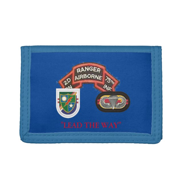 2ND BN (RANGER) 75TH INFANTRY TRIFOLD WALLET (Front)