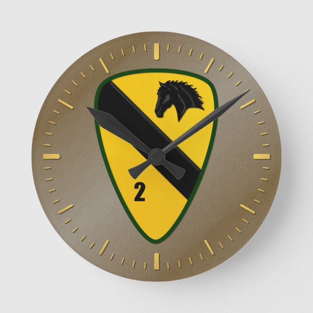 2nd Brigade Combat Team, 1st Cavalry Division Round Clock (Front)