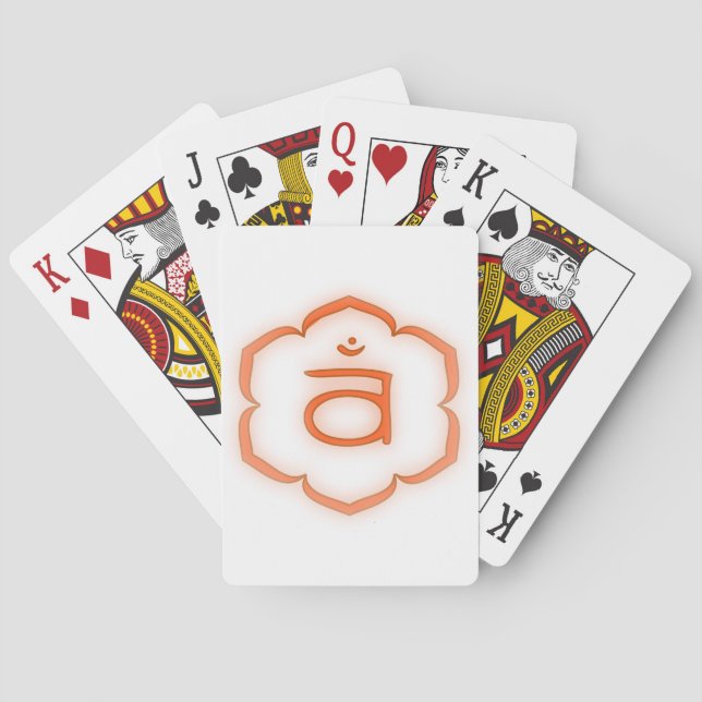 2nd Chakra - Svadhisthana Poker Cards (Back)