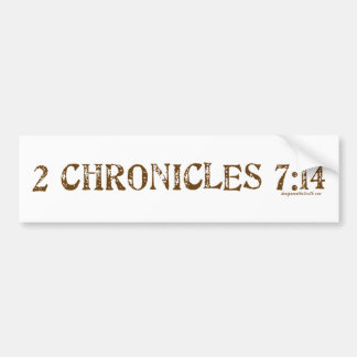 2nd Chronicles 7:14 Bumper Sticker