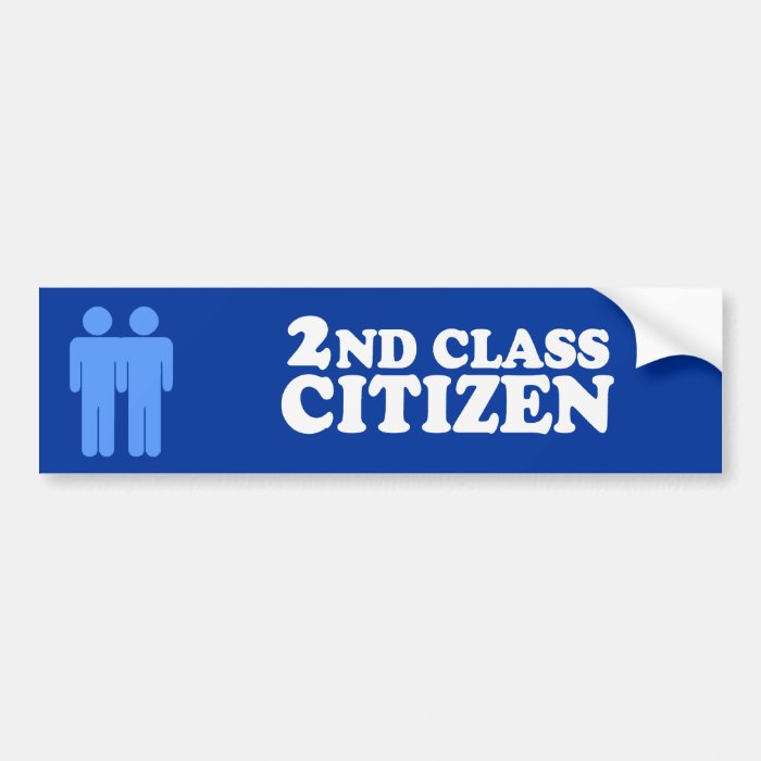 2ND CLASS CITIZEN   .png Bumper Stickers