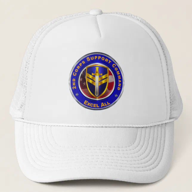 2nd Corps Support Command “COSCOM” Trucker Hat | Zazzle