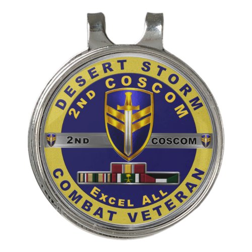 2nd Corps Support Command Desert Storm Veteran Golf Hat Clip