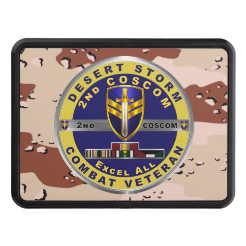 2nd Corps Support Command Desert Storm Veteran Hitch Cover