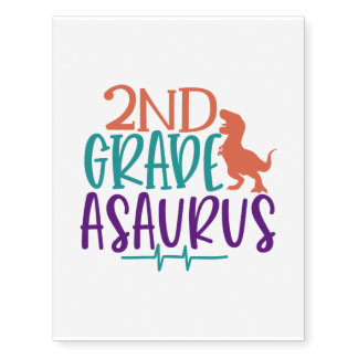 2nd grade asaurus temporary tattoos