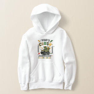 2nd Grade Back To School Dinosaur Monster Truck Hoodie