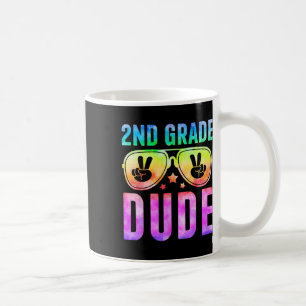 2nd Grade Cool Dude Tie Dye Back To School Second Coffee Mug
