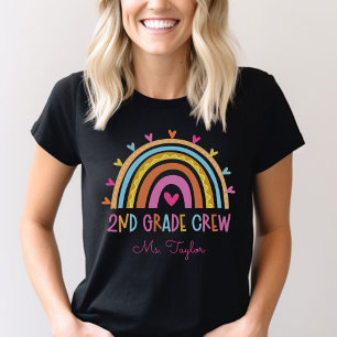 2nd Grade Crew Teacher Back to School Custom T-Shirt