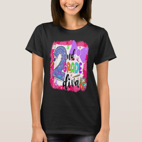 2nd Grade Diva First Day Of School Girl Clothes T_Shirt