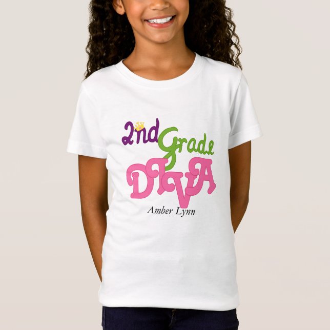 2nd Grade Diva T-Shirt (Front)