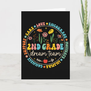 2nd Grade Dream Team Ck To School Teacher Care Lov Card