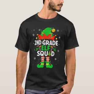 2nd Grade Elf Squad Christmas Second Grade Xmas Te T-Shirt