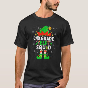 2nd Grade Elf Squad Christmas Second Grade Xmas Te T-Shirt