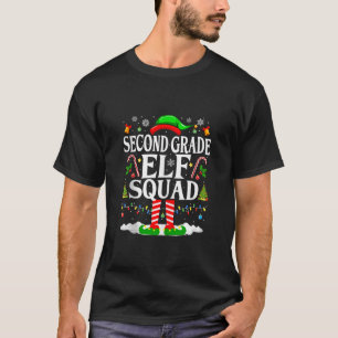 2nd Grade Elf Squad Xmas Funny Christmas Second Gr T-Shirt