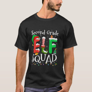 2nd Grade Elf Squad Xmas Funny Christmas Second Gr T-Shirt