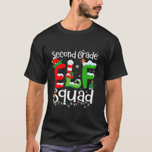 2nd Grade Elf Squad Xmas Funny Christmas Second Gr T-Shirt