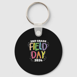 2nd Grade Field Day 2024 School Kids Teacher Keychain