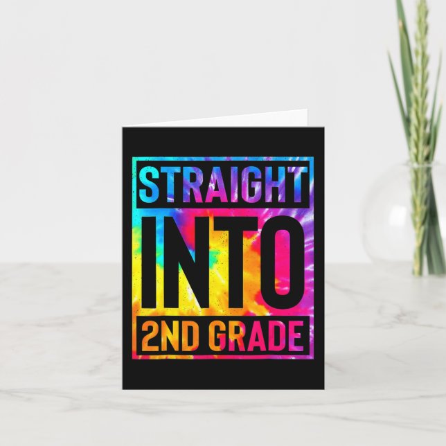 2nd Grade  First Day of School Back To Boys Girls  Card (Front)