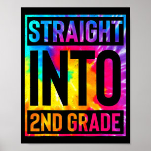 2nd Grade First Day of School Back To Boys Girls Poster